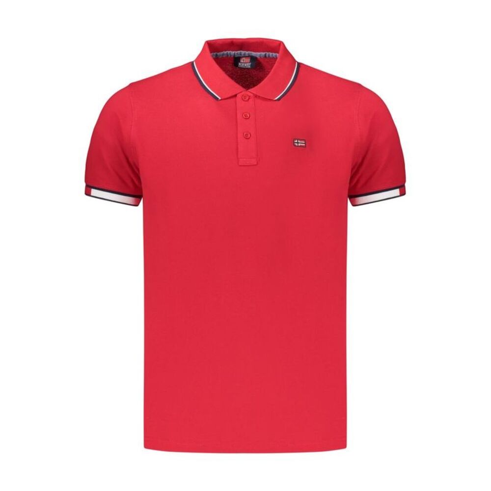 Norway 1963 Rosso Cotton Men's Men's Polo